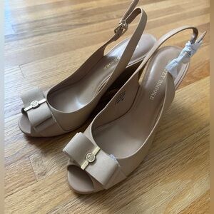 Audrey Brooke Fiona Wedge Sandal NWT